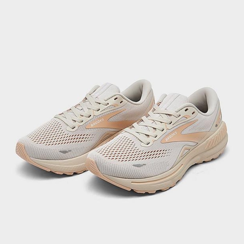 Brooks Women's Athletic Shoes in Cream and Tan